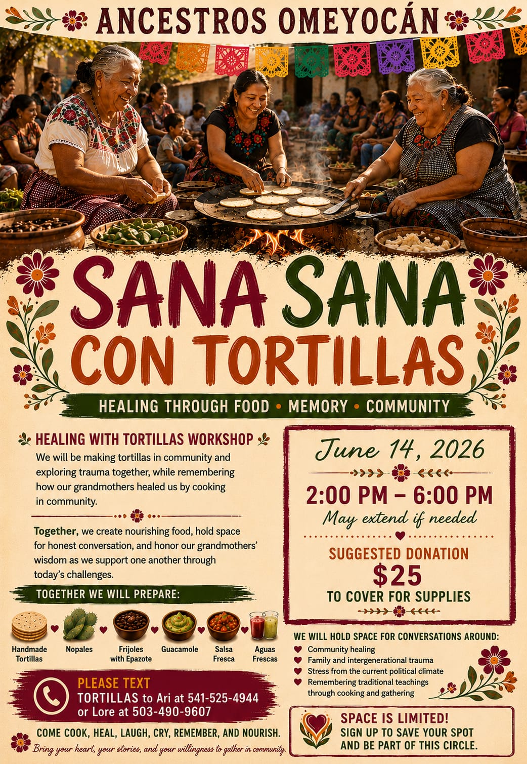 Sana Sana con Tortillas Workshop & Healing Session